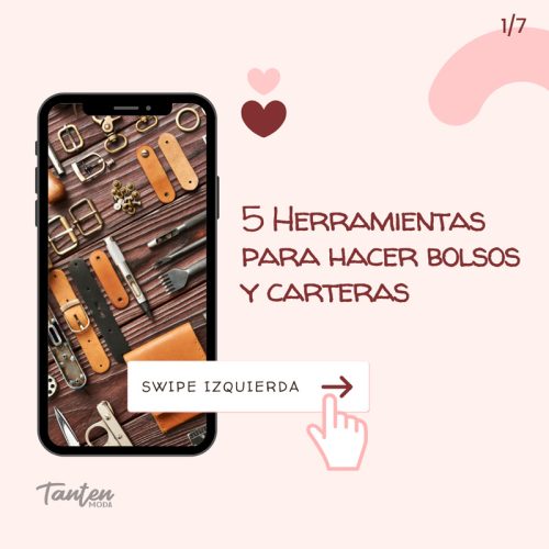 5 Herramientas para hacer bolsos y carteras con tus manos
